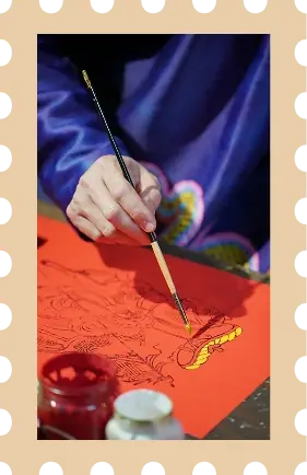Nét vẽ Kim Hoàng đỏ son